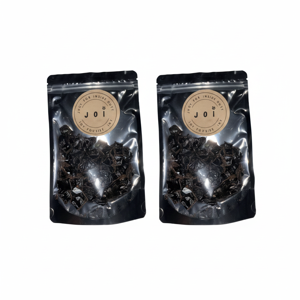 JOI single ingredient dehydrated beef liver  dog treat packages