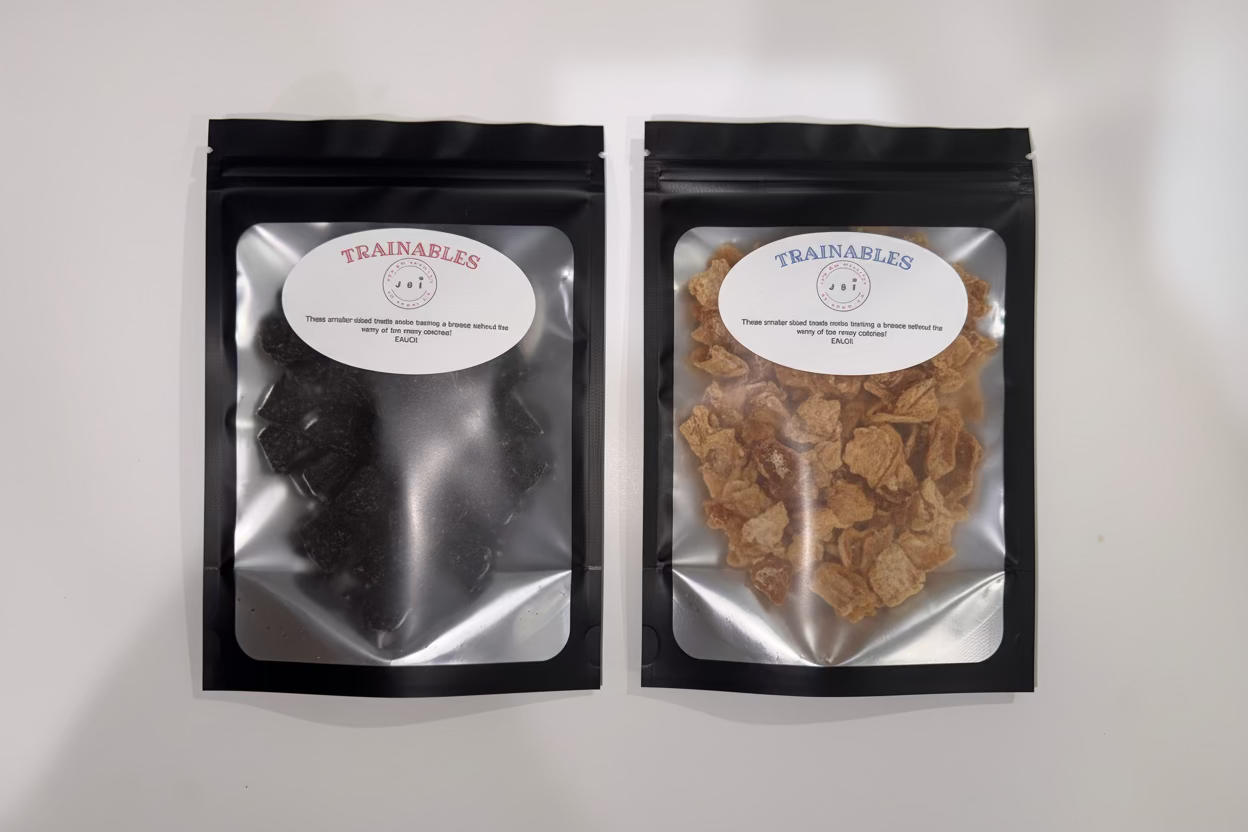 JOI single ingredient dehydrated beef liver and chicken breast dog treat packages